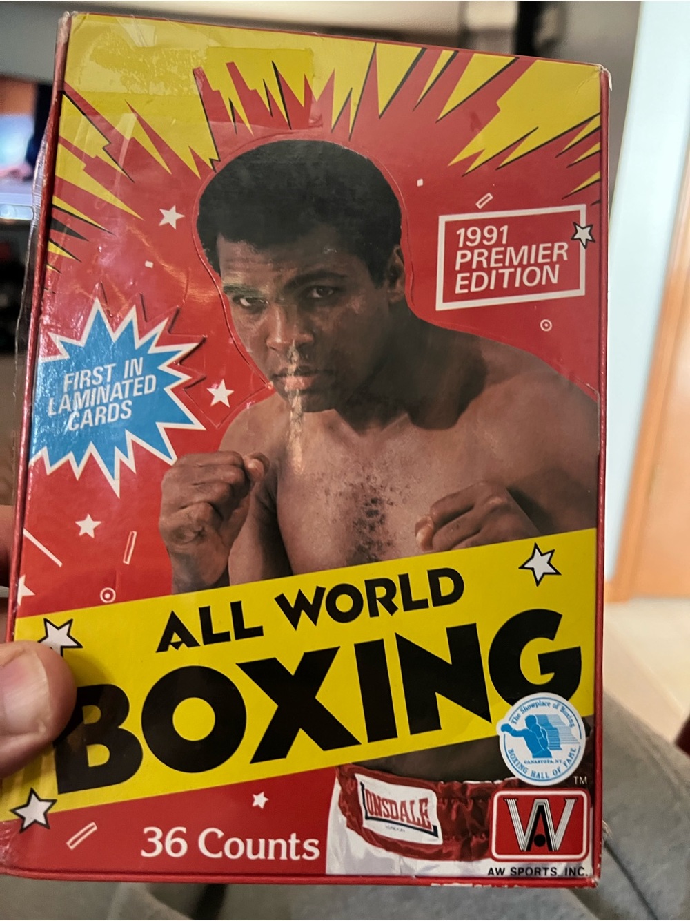 Muhaamid Ali  World Boxing Trading Cards - Red & Yellow 1991 Premier Edition